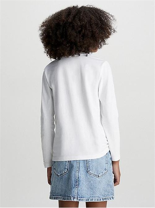 CK LOGO LS T-SHIRT CALVIN KLEIN JEANS | IG0IG02135T/YAF